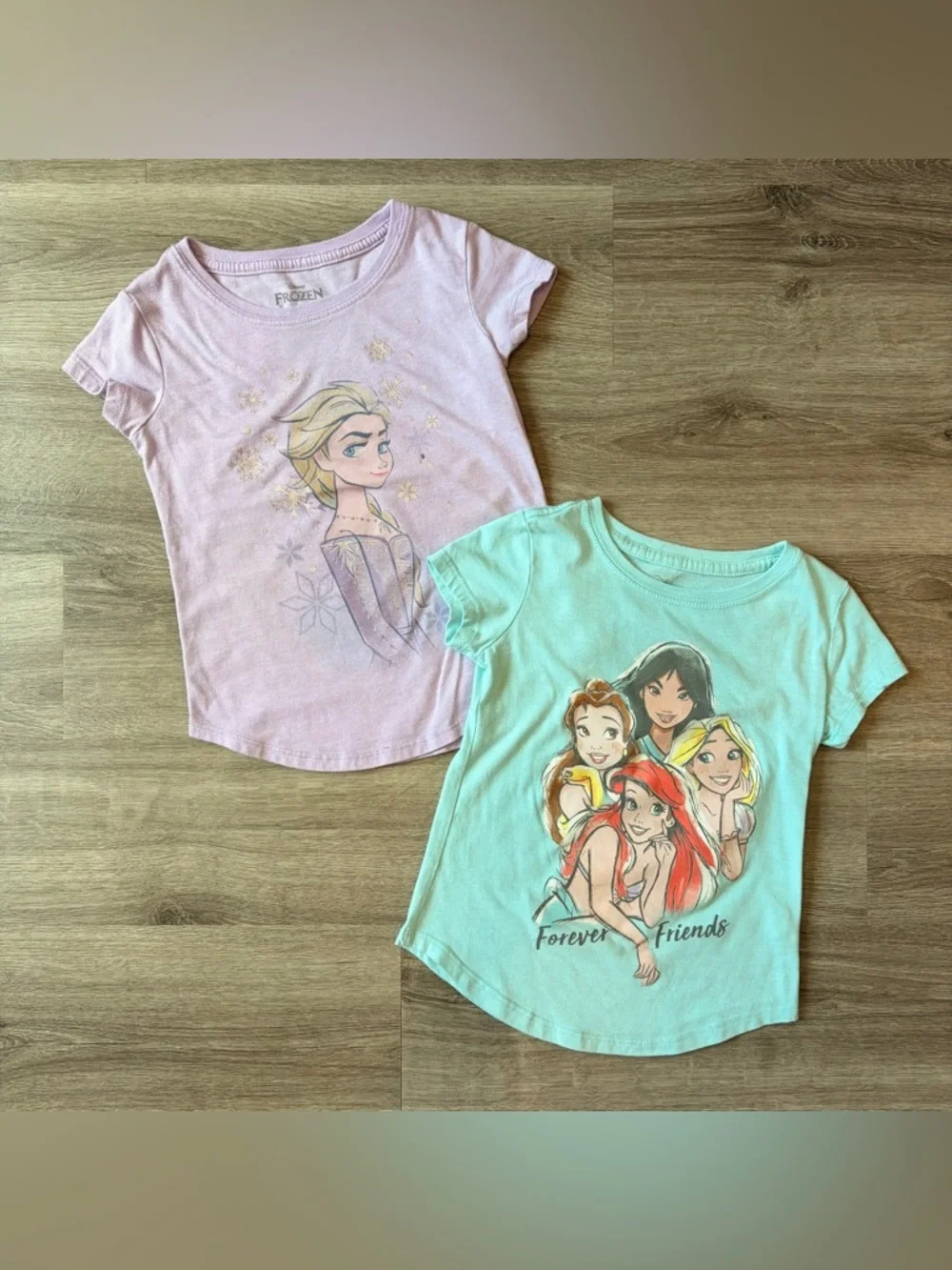 Disney little girls princess/Frozen short sleeve tees